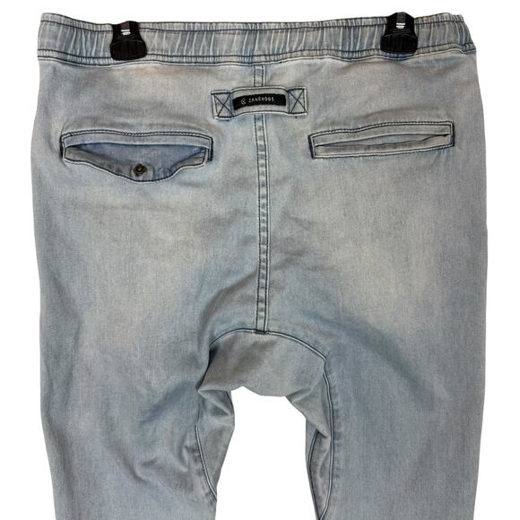 Zanerobe Sureshot Jogger Men's 32 Blue Denim Stretch High-Rise Drawstring Waist - Picture 7 of 16